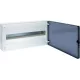VS122TD, falon kívüli lakáselosztó 1 sor, 22modul , átlátszó ajtó,  252x462x99mm