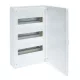 VS312PD, falon kívüli lakáselosztó 3x12mod 36modul, teli ajtó,  500x282x99mm