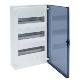   VS312TD, falon kívüli lakáselosztó 3x12mod 36modul, átlátszó ajtóval, 500x282x99mm