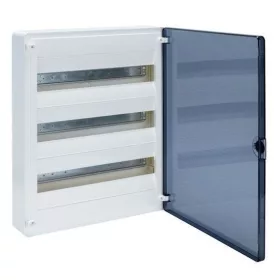   VS318TD, falon kívüli lakáselosztó 3x18mod 54modul, átlátszó ajtóval, 500x390x99mm