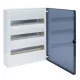 VS318TD, falon kívüli lakáselosztó 3x18mod 54modul, átlátszó ajtóval, 500x390x99mm