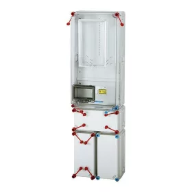  Fogyasztásmérő szekrény, 1/3 f, egy mérős 63A, mindennapszaki, földkábeles csatl. 300x600x230mm HENSEL új engedélyes