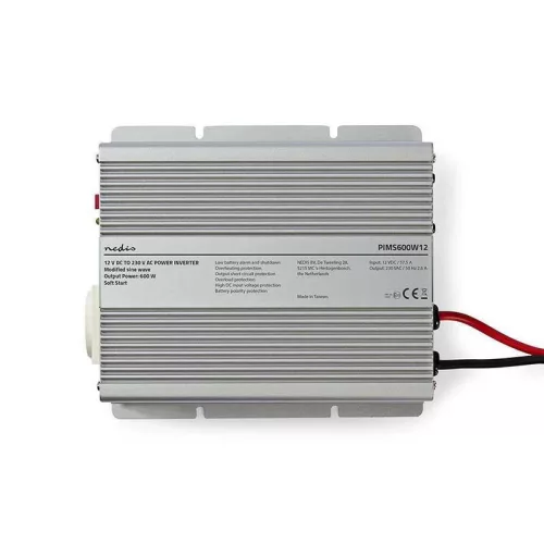Inverter, módosított szinuszhullámú, feszültség átalakító, 12V DC- ról 230V AC-ra