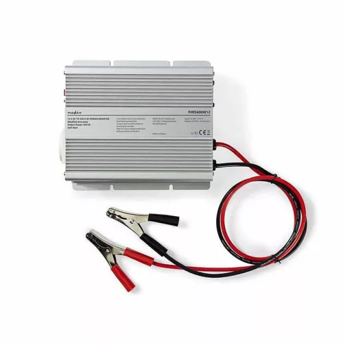 Inverter, módosított szinuszhullámú, feszültség átalakító, 12V DC- ról 230V AC-ra