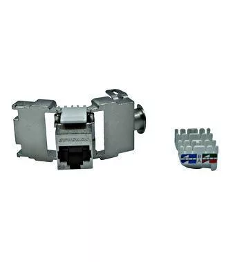 Csatlakozó TOOLLESs LINE aljzatmodul, RJ45, Cat5e árnyékolt, csatlakozó Keystone