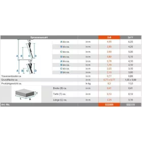 Krause CORDA alumínium tolólétra 2x8 fokos, 032089