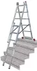 Krause CORDA sokcélú létra lépcsőfunkcióval 3x6 fokos, 033369