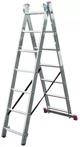 Krause CORDA sokcélú létra lépcsőfunkcióval 3x7 fokos, 033376