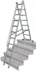 KRAUSE Corda sokcélú létra lépcsőfunkcióval 3x8 fokos, 033383