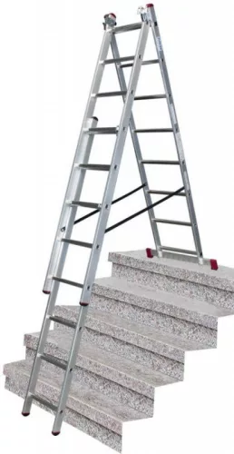 KRAUSE Corda sokcélú létra lépcsőfunkcióval 3x8 fokos, 033383