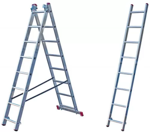 KRAUSE Corda sokcélú létra lépcsőfunkcióval 3x8 fokos, 033383