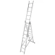 Krause Corda sokcélú létra lépcsőfunkcióval 3x9 fokos, 033390