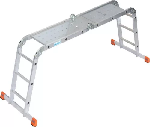 Krause MONTO MULTIMATIC univerzális csuklós létra 4x3 fokos, dobogó készlettel, 120687