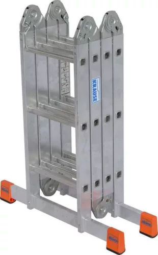 Krause MONTO MULTIMATIC univerzális csuklós létra 4x3 fokos, dobogó készlettel, 120687