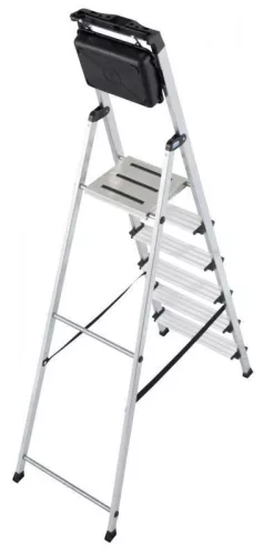 Krause SECURY lépcsőfokos állólétra, MULTIGRIP-SYSTEM rendszerrel 6 fokos, 126542