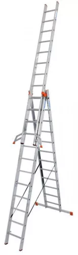 Krause TRIBILO sokcélú létra, háromtagú, 3x12 fokos, 129703
