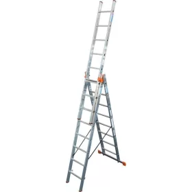   Krause TRIBILO létrafokos sokcélú létra, háromtagú, lépcsőfunkcióval 3x8 fokos, 129741