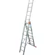 Krause TRIBILO létrafokos sokcélú létra, háromtagú, lépcsőfunkcióval 3x8 fokos, 129741