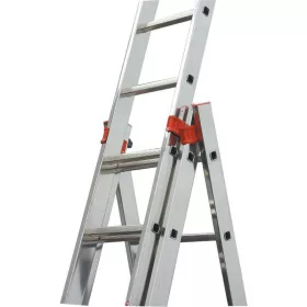   Krause TRIBILO létrafokos sokcélú létra, háromtagú, lépcsőfunkcióval 3x10 fokos, 129765