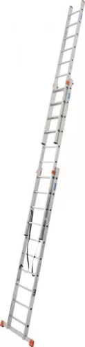 Krause TRIBILO létrafokos sokcélú létra, háromtagú, lépcsőfunkcióval 3x10 fokos, 129765