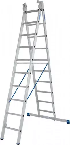 Krause STABILO létrafokos sokcélú létra, lépcsőfunkcióval, háromtagú 3x10 fokos, 133762