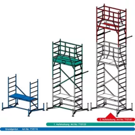  KRAUSE Climtec alu munkaállvány 1. magasítás, Krause 710123