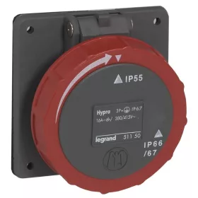 Hypra Dafbe-163k06 400V~ IP66/67-55 rögzíthető aljzat