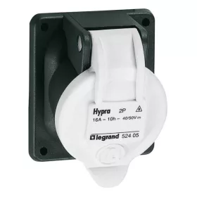   Hypra  műanyag beépíthető ipari aljzat 2P 16A 20/50V törpefesz.