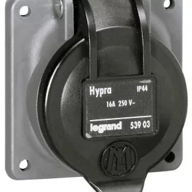 Hypra beépíthető háztartási aljzat 250V16A 2P+E IP44
