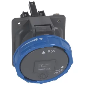 Hypra beépíthető aljzat 2P+E 63A 200/250V IP66/67