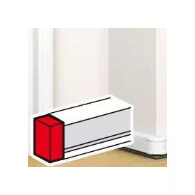   DLP végzáró elem bepattintható kábelcsatornához, 80 x 50 mm, fehér