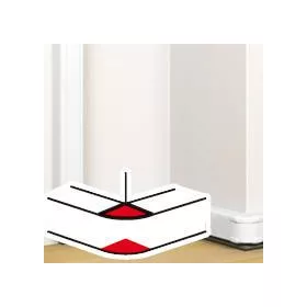   DLP külső könyök elem bepattintható kábelcsatornához, állíthatóbelső szög: 80 -120°, 80 x 50 mm, fe