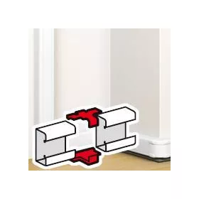   DLP csatorna összekötő elem bepattintható kábelcsatornához, 80 x 50 mm, fehér