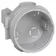 Batibox süllyesztődoboz betonfalba, univerzális, egyes, fedéllel, 58mm mély
