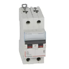 DX3 kismegszakító 2P B6 6000A/10kA