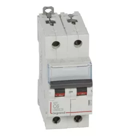 DX3 kismegszakító 2P C6 6000A/10kA