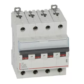DX3 kismegszakító 4P C20 6000A/10kA