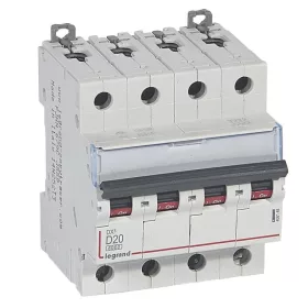 DX3 kismegszakító 4P D20 6000A/10kA