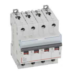 DX3 kismegszakító 4P D25 6000A/10kA