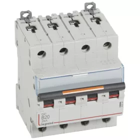 DX3 kismegszakító 25kA 4P 400V~ B20