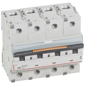 DX3 kismegszakító 25kA 4P 400V~ B100