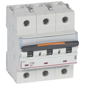 DX3 kismegszakító 25kA 3P 400V~ C50