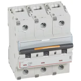 DX3 kismegszakító 25kA 3P 400V~ C80