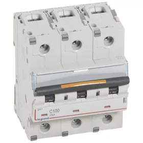 DX3 kismegszakító 25kA 3P 400V~ C100