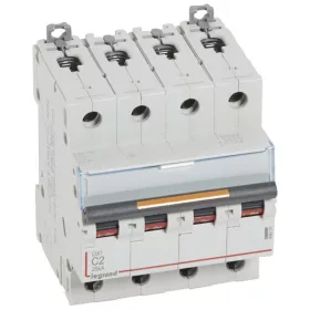 DX3 kismegszakító 25kA 4P 400V~ C2