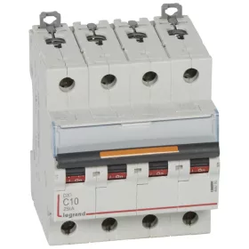 DX3 kismegszakító 25kA 4P 400V~ C10