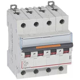 DX3 kismegszakító 25kA 4P 400V~ C25