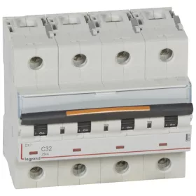 DX3 kismegszakító 25kA 4P 400V~ C32