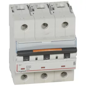 DX3 kismegszakító 25kA 3P 400V~ D32