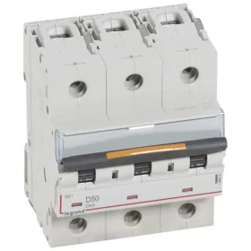 DX3 kismegszakító 25kA 3P 400V~ D50